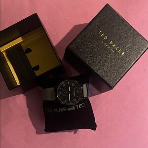 Ted Baker Black and Gold Men's Watch